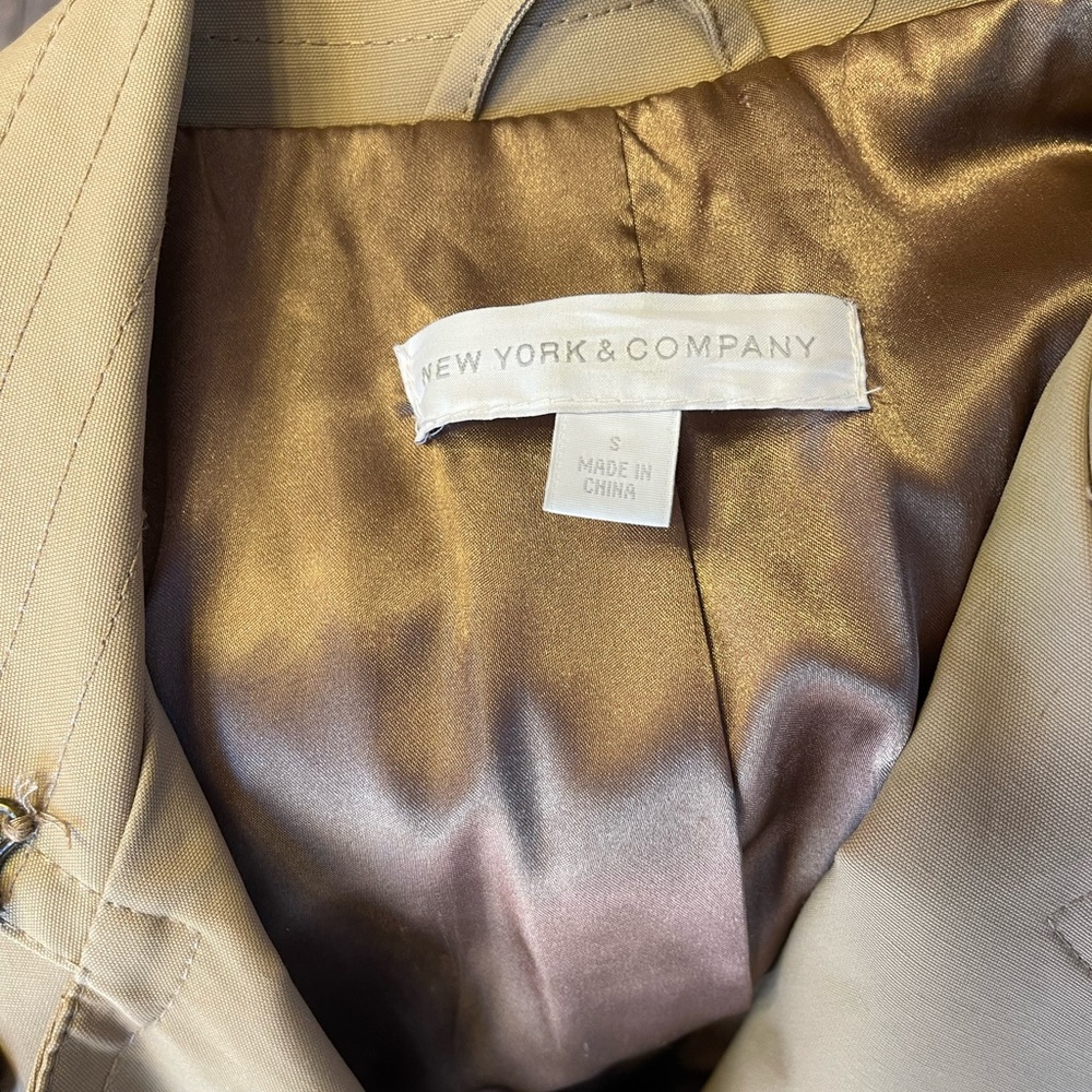 New York Company khaki trench like new - Picture 3 of 11